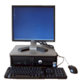 Máy tính Desktop Dell Optiplex 320 (Intel Pentium 4 3.0Ghz, RAM 1GB, HDD 80GB, VGA ATI 128MB, Win XP2 Pro, màn hình LCD Dell Logo 17 inch)