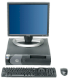 Máy tính Desktop Dell OptiPlex GX 280 (Intel Pentium 4 3.0GHz, 1GB RAM, 80GB HDD, VGA Intel GMA 3100, Màn LCD Dell 17 inch, Windows XP Professional)