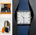 Đồng hồ đeo tay Stuhrling Blue Leather Strap