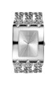 Đồng hồ Guess watch, Women's Silver Tone Multichain Bracelet 40x48mm G85719L
