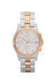 Đồng Hồ Marc by Marc Jacobs Watch, Women's Chronograph Henry Two Tone Stainless Steel Bracelet MBM3070