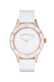 Đồng Hồ Marc by Marc Jacobs Watch, Women's Blade White Patent Leather Strap MBM1178