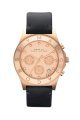 Đồng Hồ Marc by Marc Jacobs Watch, Women's Chronograph Blade Gray Leather Strap 40mm MBM1188