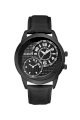 Đồng hồ Guess Watch, Men's Black Leather Strap 46mm U11666G2