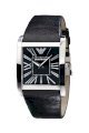 Đồng hồ Emporio Armani Watch, Men's Black Leather Strap AR2006