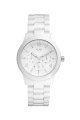 Đồng hồ Guess watch, Women's White Polycarbonate Wrapped Stainless Steel 40mm U11644L1