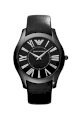 Đồng hồ Emporio Armani Watch, Men's Black Leather Strap AR2059