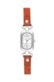 Đồng hồ Nine West Watch, Women's Orange Leather Strap NW-1199SVOR