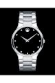 Đồng hồ Movado Watch, Men's Swiss Serio Diamond Accent Stainless Steel Bracelet 38mm 0606490