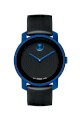 Đồng hồ Movado Watch, Swiss Bold Large Blue Accent Black Silicone Strap 44mm 3600070