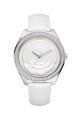 Đồng hồ Guess watch, Women's Rose Dial White Leather Strap 45mm U85111L1