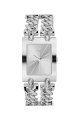 Đồng hồ Guess watch, Women's Silver Tone Double Chain Bracelet 37x29mm G75916L