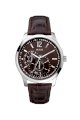 Đồng hồ Guess Watch, Men's Brown Croc Embossed Leather Strap 35mm U95152G2