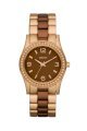 Đồng hồ DKNY Watch, Women's Brown and Rose Gold Ion Plated Stainless Steel Bracelet NY8447