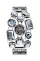 Đồng hồ Guess watch, Women's Crystal Cascade Silver Tone Bracelet 21mm U16520L1