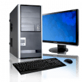 Máy tính Desktop Cybertronpc Essential AMD System PCESS2ALE1600 (AMD Athlon 64 LE-1640 2.70GHz, Ram 2GB, HDD 160GB SATA2, Cyber EA013 40 Mid-Tower Black 350W PSU Chassis)