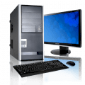 Máy tính Desktop Cybertronpc Essential AMD System PCESS2ALE1600 (AMD Athlon 64 LE-1640 2.70GHz, Ram 4GB, HDD 160GB SATA2, Cyber EA013 40 Mid-Tower Black 350W PSU Chassis)