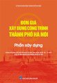 Đơn giá xây dựng công trình Thành phố Hà Nội - trọn bộ