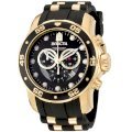 Invicta Men's 6981 Pro Diver Collection Chronograph Black Dial Black Polyurethane Watch