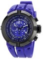 Invicta Men's 0848 Force Collection Chronograph Blue Dial Blue Polyurethane Watch