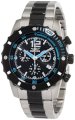 Invicta Men's 1247 II Collection Chronograph Black Dial Stainless Steel Watch