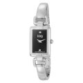 ESQ by Movado Women's 7101352 Kali Stainless-Steel with Diamonds Black Rectangle Dial Watch