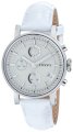 Fossil Women's ES2202 White Leather Bracelet White Analog Dial Multifunction Watch