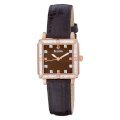 Đồng hồ Bulova Women's 98R134 Brown Dial 24 Diamonds Strap Watch