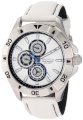 Nautica Men's N14577G NST 06 Multifunction White Leather Watch