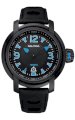 Nautica Men's A17559G Black Ion Plated Steel Case, Black Leather Strap Watch