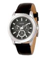 Đồng hồ Fossil Men's FS4535 Brown Leather Strap Textured Gunmetal Analog Dial Multifunction Watch