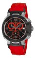 Tissot Men's T0484172705702 T-Race Quartz Red Strap Chronograph Dial Watch