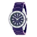 Đồng hồ AK Anne Klein Women's 109179PRPR Swarovski Crystal Accented Silver-Tone Purple Plastic Watch