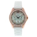 Fossil Women's ES2810 Stainless Steel Analog with White Dial Watch