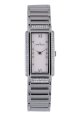 Claude Bernard Women's 16061 3P NAP Classic Ladies Rectangular Mother-of-Pearl Crystal Steel Watch