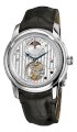 Frederique Constant Men's FC-935CDG4H6 Heart Beat Moonphase Silver Open Dial Watch