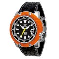 Glam Rock Unisex GR11502 Miami Collection Stainless Steel and Black Rubber Watch