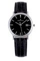 Claude Bernard Women's 31211 3 NIN Classic Ladies Black Dial Leather Date Watch