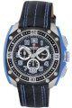 Swiss Military Calibre Men's 06-4F1-04-003 Flames Chronograph Blue Leather Date Watch
