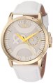D&G Dolce & Gabbana Women's DW0698 Twin Tip Classic Round Boyfriend Analog Multi-Function Silver and White Dial Watch