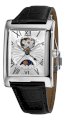 Frederique Constant Men's FC-335MS4MC6 Carree Moonphase Silver Moonphase Dial Watch