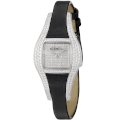 Ebel Moonchic Ladies Diamond Pave Dial Black Satin Strap Watch 3001H19/8095030