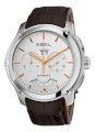 Ebel Men's 9305F71/6335165 Classic Hexagon Chronograph Silver Dial Watch