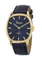 Freelook Men's HA1908G-8 Rivoli Yellow Gold Plated Stainless Steel Case Blue Dial Blue Leather Band Watch