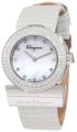 Ferragamo Women's F56SBQ9991i S001 Gancino Mother-Of-Pearl Genuine Leather Diamond Watch