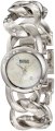 Badgley Mischka Women's BA/1177MPSV Swarovksi Crystal Accented Silver-Tone Open Link Chain Bracelet Watch