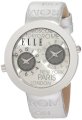 Elletime  Women's EL20033S03C Dual Time Silver City Strap Watch