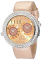 Elletime Women's EL20038S02C Dual Time Rose Gold Leather Watch