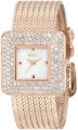 Badgley Mischka Women's BA/1196MPRG Swarovski Crystal Accented Rosegold-Tone Mesh Bracelet Watch