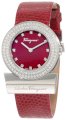 Ferragamo Women's F56SBQ9906i S006 Gancino Burgundy Genuine Lizard Leather Diamond Watch